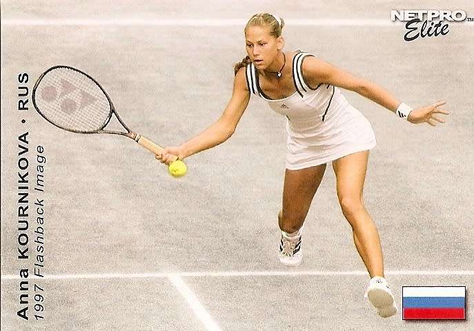 ANNA KOURNIKOVA - NETPRO `ELITE` TENNIS 2003 PREVIEW - RARE ROOKIE  TRADING CARD  FB1