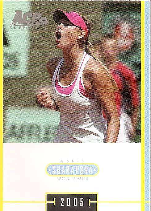 MARIA SHARAPOVA - TENNIS ACE AUTHENTIC 05 `SPECIAL EDITION` - LOT of 4 RARE TRADING CARDS
