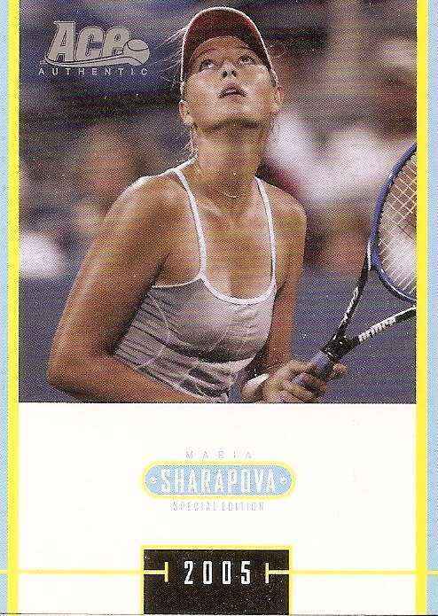 MARIA SHARAPOVA - TENNIS ACE AUTHENTIC 05 `SPECIAL EDITION` - LOT of 4 RARE TRADING CARDS