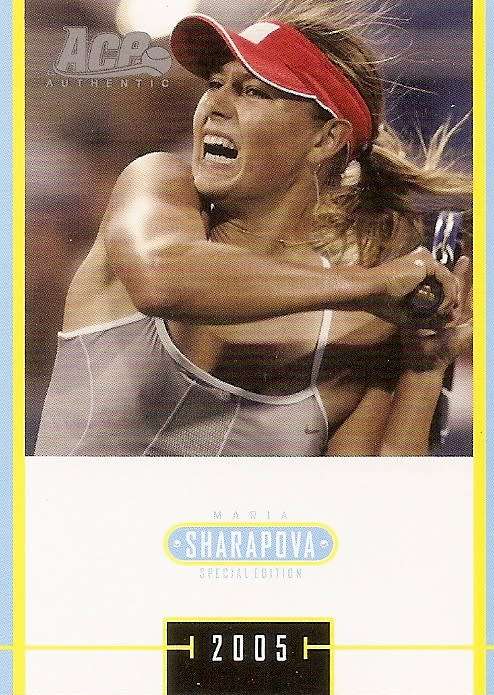MARIA SHARAPOVA - TENNIS ACE AUTHENTIC 05 `SPECIAL EDITION` - LOT of 4 RARE TRADING CARDS