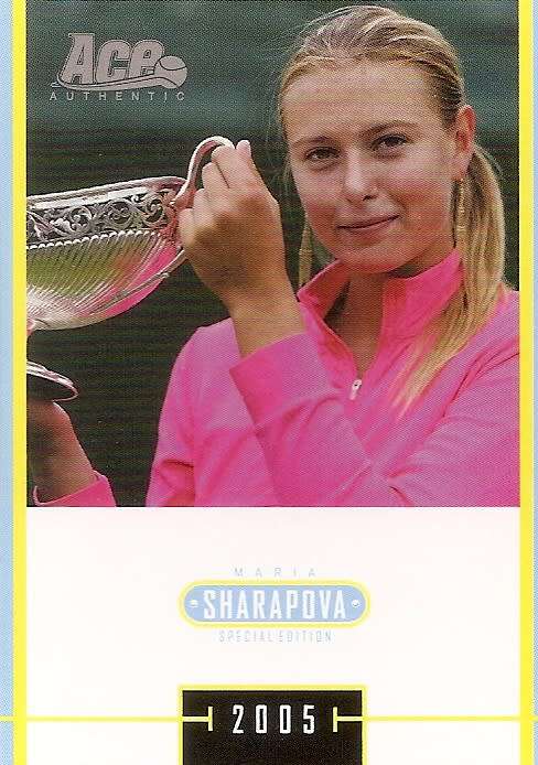 MARIA SHARAPOVA - TENNIS ACE AUTHENTIC 05 `SPECIAL EDITION` - LOT of 4 RARE TRADING CARDS