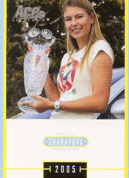 MARIA SHARAPOVA - TENNIS ACE AUTHENTIC 05 `SPECIAL EDITION` - LOT of 4 RARE TRADING CARDS - C