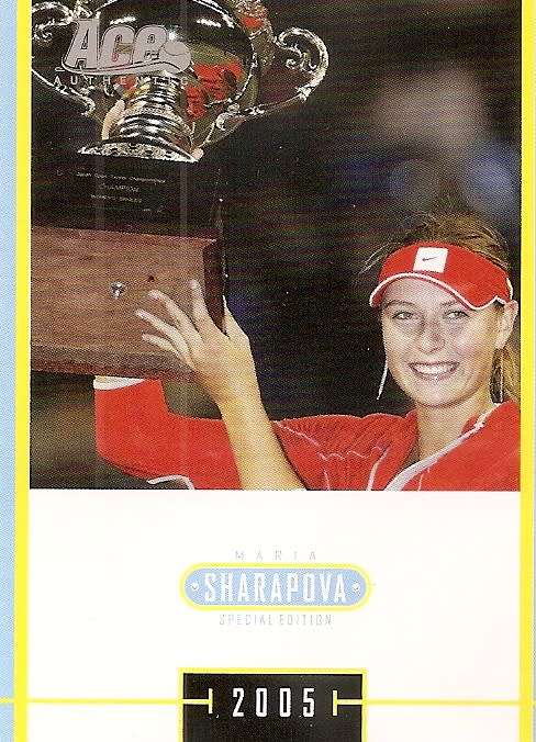 MARIA SHARAPOVA - TENNIS ACE AUTHENTIC 05 `SPECIAL EDITION` - LOT of 4 RARE TRADING CARDS - C