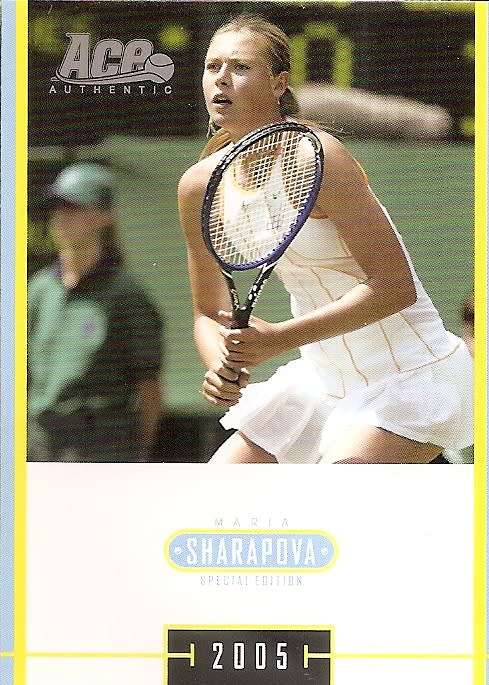 MARIA SHARAPOVA - TENNIS ACE AUTHENTIC 05 `SPECIAL EDITION` - LOT of 4 RARE TRADING CARDS - D