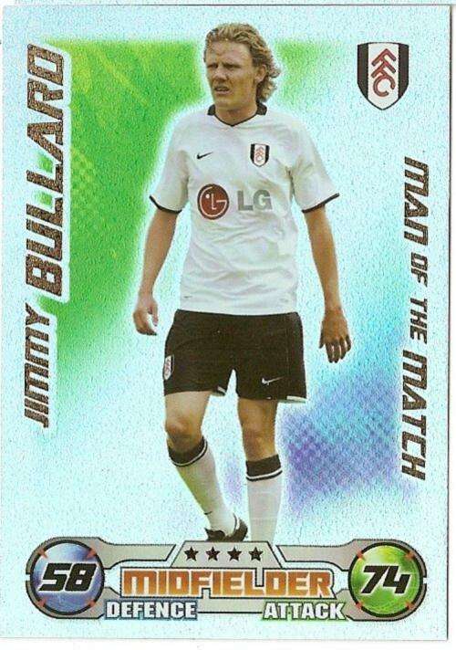 MATCH ATTAX 08/09 - JIMMY BULLARD `M/MATCH` CARD