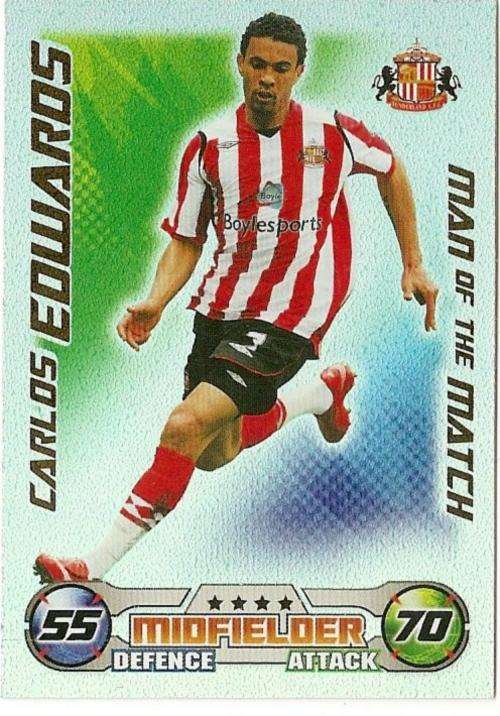 MATCH ATTAX 08/09 -  CARLOS EDWARDS `M/MATCH` CARD