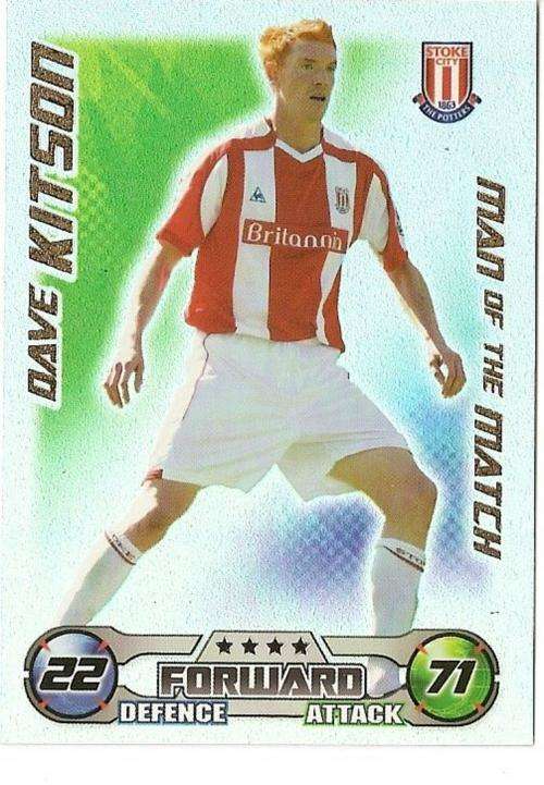MATCH ATTAX 08/09 - DAVE KITSON `M/MATCH` CARD