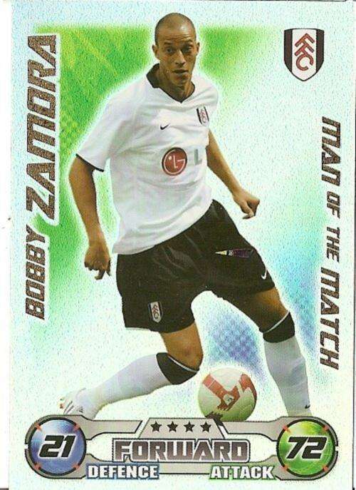 MATCH ATTAX  08/09 - BOBBY ZAMORA `M/MATCH` CARD