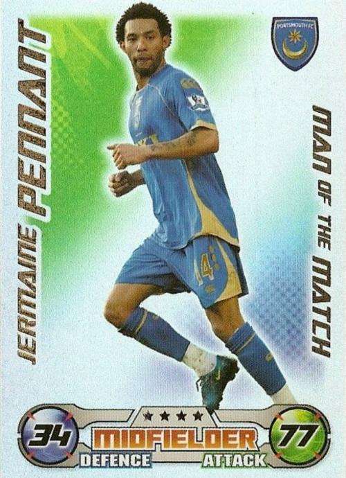 MATCH ATTAX EXTRA 08/09 - JERMAINE PENNANT `M/MATCH` CARD