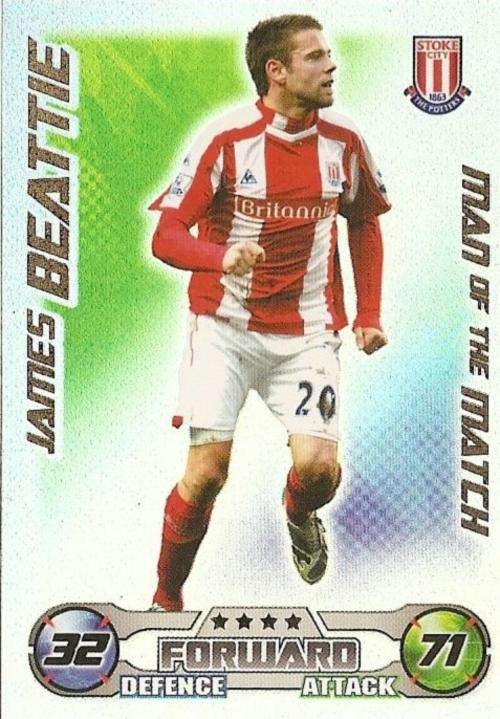 MATCH ATTAX EXTRA 08/09 - JAMES BEATTIE `M/MATCH` CARD