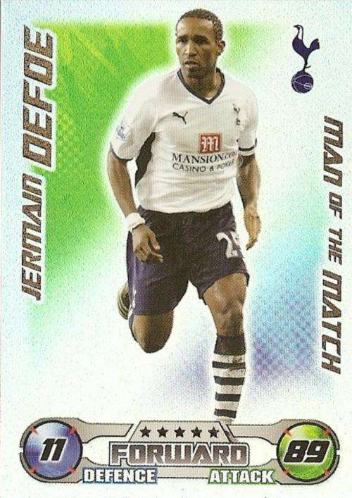 MATCH ATTAX EXTRA 08/09 - JERMAINE DEFOE M/MATCH