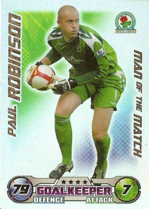 MATCH ATTAX EXTRA 08/09 - PAUL ROBINSON `M/MATCH` CARD