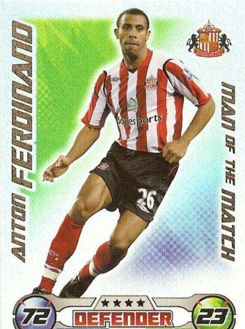 MATCH ATTAX EXTRA 08/09 - ANTON FERDINAND `M/MATCH` CARD