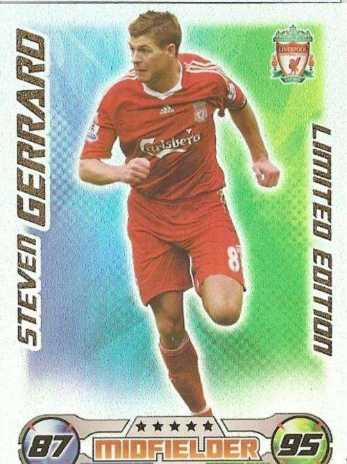 MATCH ATTAX - STEVEN GERRARD Limited Edition