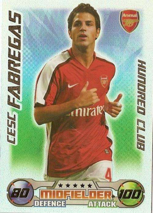 MATCH ATTAX 09 - FABREGAS CLUB 100