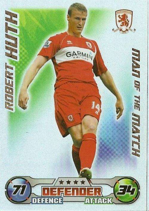 MATCH ATTAX 08/09 - ROBERT HUTH `M/MATCH` CARD