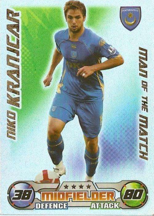 MATCH ATTAX 08/09 - NIKO KRANJCAR `M/MATCH` CARD