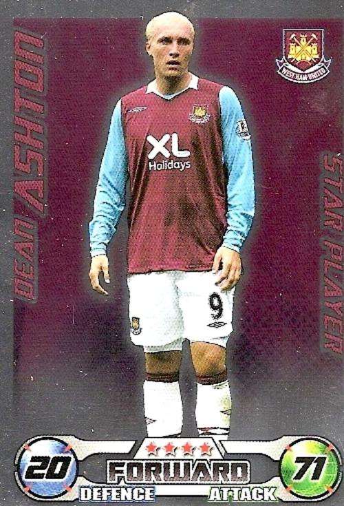MATCH ATTAX 08/09 - DEAN ASHTON STAR PALYER