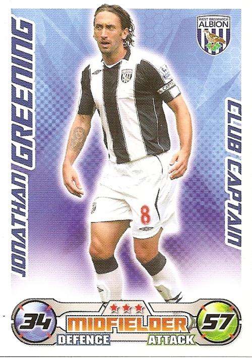 MATCH ATTAX EXTRA 08/09 - J. GREENING CLUB CAPTAIN