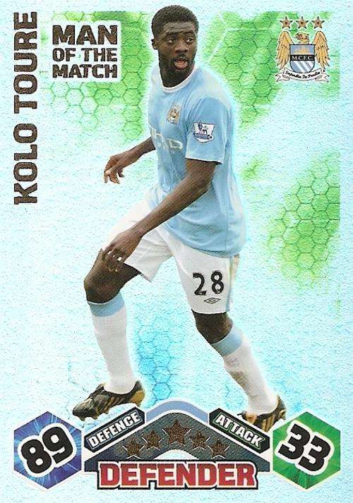 MATCH ATTAX 09/10 - KOLO TOURE M/MATCH