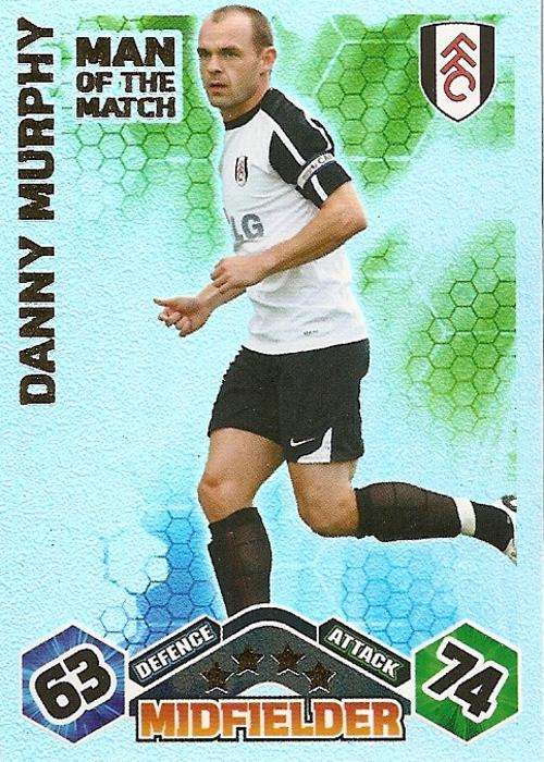DANNY MURPHY - MATCH ATTAX 2009/10 - `MAN of the MATCH` FOIL TRADING CARD