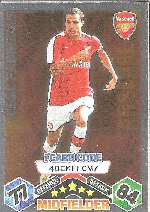 MATCH ATTAX 09/10 - FABREGAS i CARD