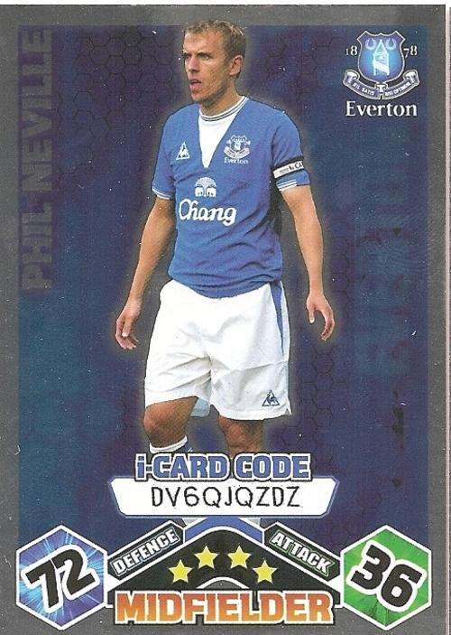 MATCH ATTAX 09/10 - PHILL NEVILLE i CARD