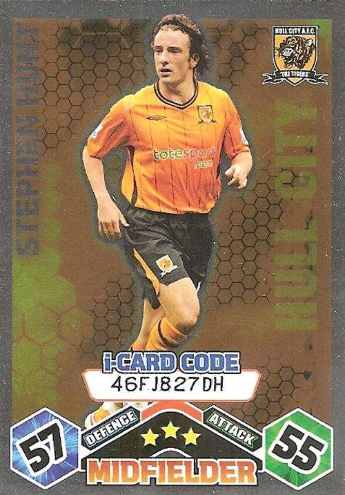 MATCH ATTAX 09/10 - STEPHEN HUNT i CARD