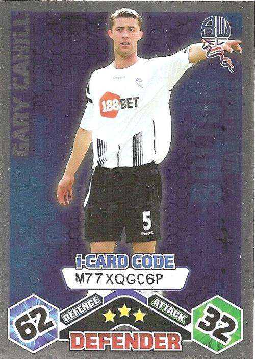 MATCH ATTAX 09/10 - GARY CAHILL i CARD