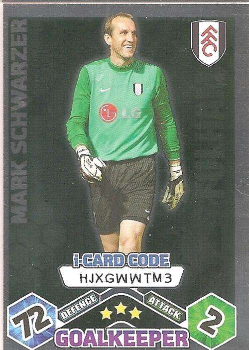 MATCH ATTAX 09/10 - MARK SCHARZER i CARD
