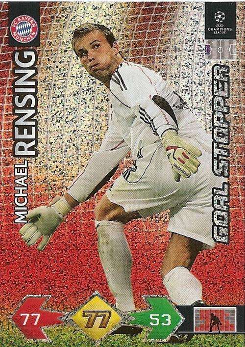 CHAMPIONS LEAGUE S/STRIKES 2009/10 - MICHAEL RENSING "GOAL STOPPER" CARD