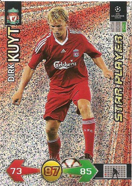PANINI CHAMPIONS LEAGUE `S/STRIKES 2009/10 - DIRK KUYT `STAR PLAYER` TRADING CARD