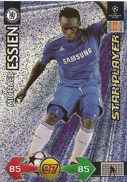 M. ESSIEN - PANINI `CHAMPIONS LEAGUE S/STRIKES` 2009/10 - `STAR PLAYER` TRADING CARD