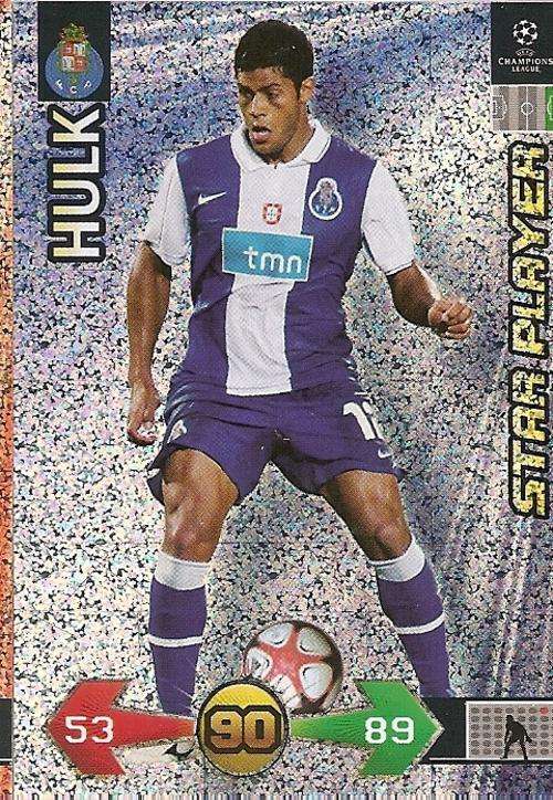 HULK - PANINI `CHAMPIONS LEAGUE S/STRIKES` 2009/10 - `STAR PLAYER` TRADING CARD