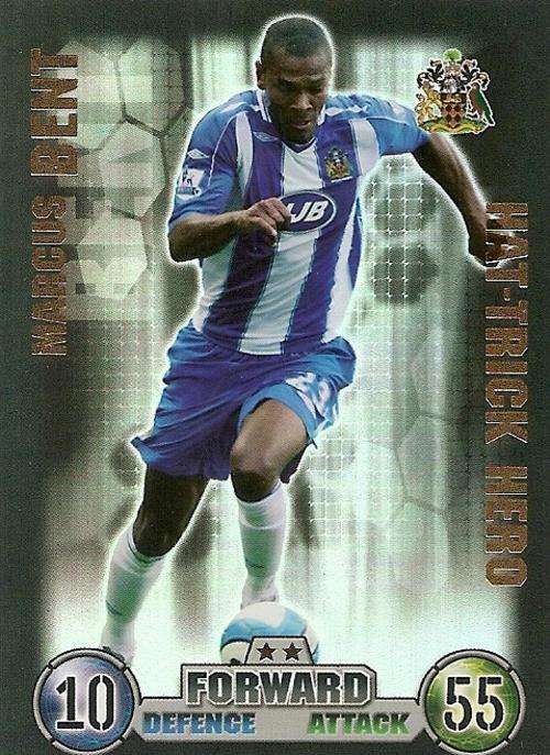 MATCH ATTAX EXTRA 2007/08 - MARCUS BENT `HAT TRICK HERO` TRADING CARD