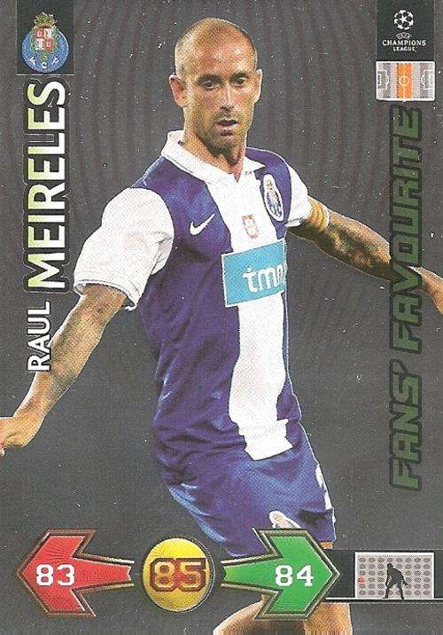CHAMPIONS LEAGUE S/STRIKES 2009/10 - RAUL MEIRELES FANS FAVOURITE CARD