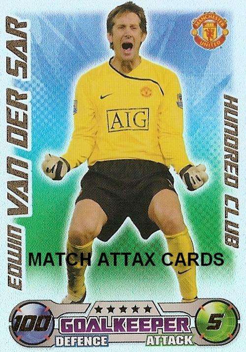 MATCH ATTAX EXTRA 08/09 - VAN DER SAR 100 CLUB