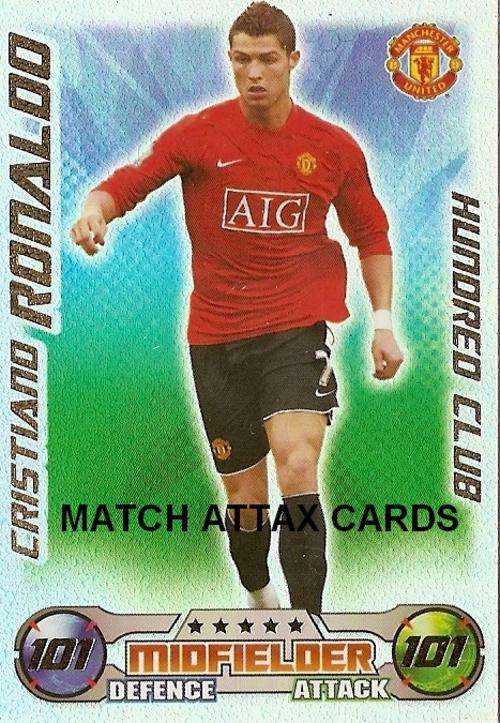 MATCH ATTAX 08/09 - CRISTIANO RONALDO 100 CLUB