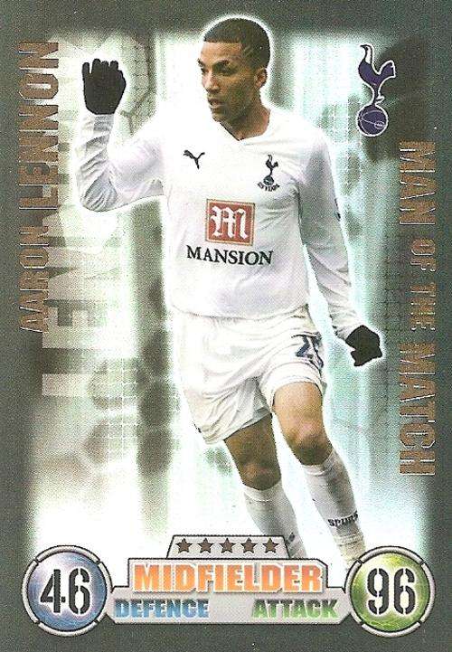 MATCH ATTAX 07/08 - AARON LENNON "M/MATCH" CARD