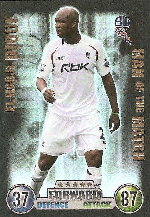 MATCH ATTAX 07/08 - EL-HADJI DIOUF "M/MATCH" CARD