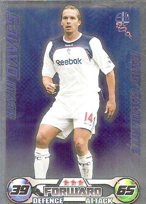 MATCH ATTAX EXTRA 08/09 - KEVIN DAVIES FANS FAVOURITE