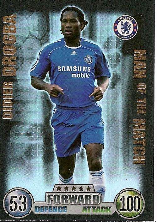 MATCH ATTAX 07/08 - DIDIER DROGBA "M/MATCH" CARD