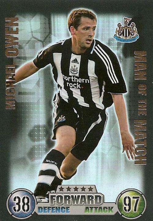 MATCH ATTAX 07/08 - MICHAEL OWEN "M/MATCH" CARD