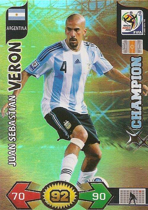 FIFA 2010 ADRENALYN XL - SEBASTIAN VERON CHAMPION CARD