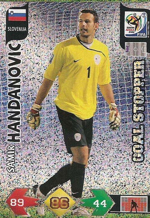 FIFA 2010 ADRENALYN XL - SAMIR HANDANOVIC GOAL STOPPER TRADING CARD