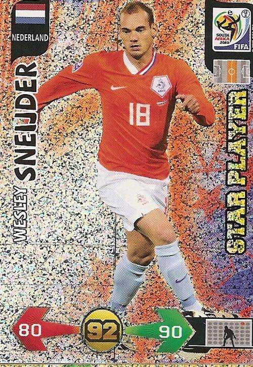 FIFA 2010 WORLD CUP ADRENALYN XL - WESLEY SNEIDJER "STAR PLAYER" CARD