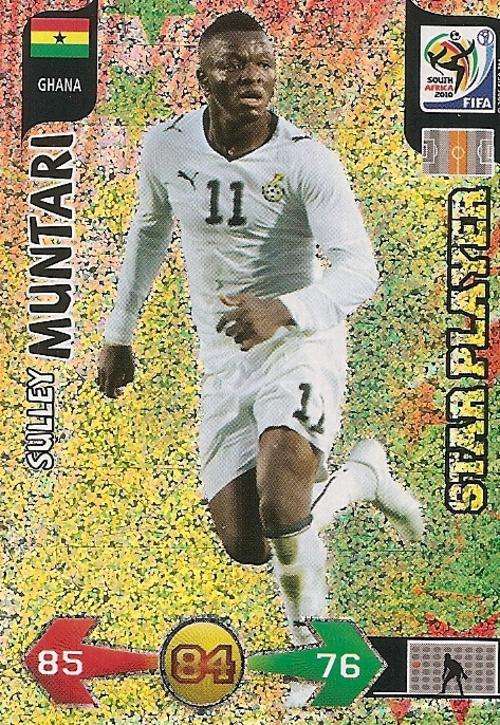 FIFA 2010 WORLD CUP ADRENALYN XL - SULLEY MUNTARI "STAR PLAYER" CARD