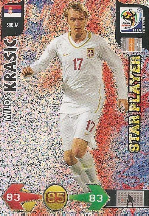 FIFA 2010 WORLD CUP ADRENALYN XL - MILOS KRASIC "STAR PLAYER" CARD
