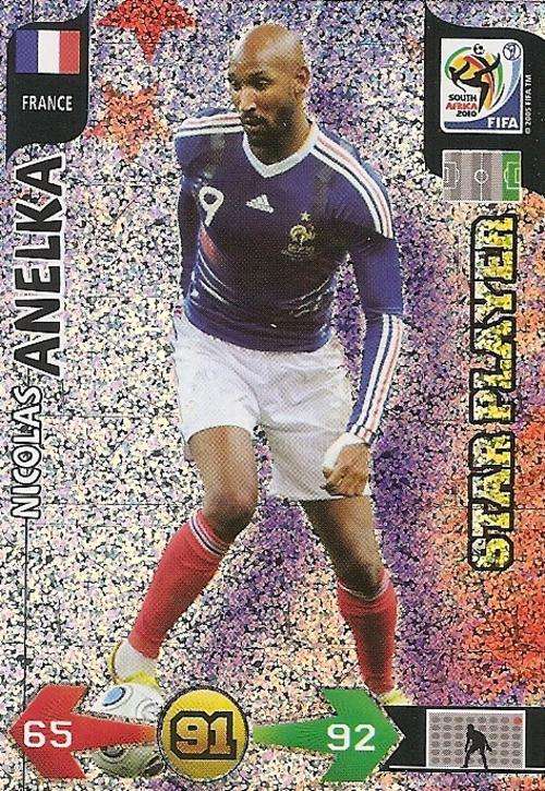 FIFA 2010 WORLD CUP ADRENALYN XL - NICOLAS ANELKA "STAR PLAYER" CARD