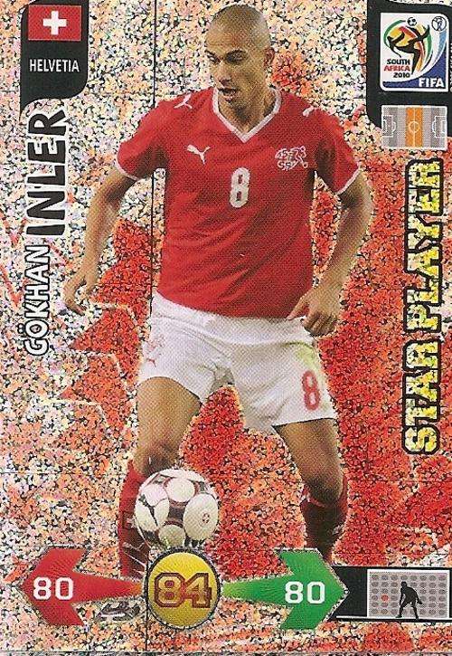 FIFA 2010 WORLD CUP ADRENALYN XL - GOKHAN INLER "STAR PLAYER" CARD